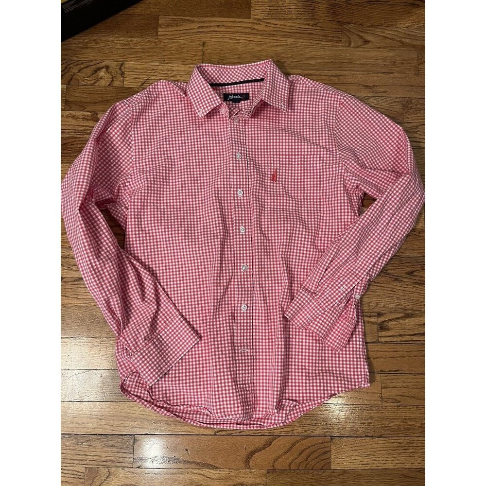 johnnie-O Red Checkered Men's Shirt